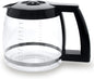 14-Cup Glass Replacement Coffee Carafe Compatible with Cuisinart Coffee Maker Models DCC-2200, DCC-2600, DCC-2800, DCC-3200, and DCC-3200P1, Coffee Pot Decanter Pitcher, Black Handle