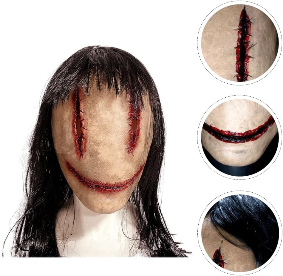 Alipis Scary, Halloween Horror Devil Evil Party Prank Ornament Creepy Cosplay Costume Props for Kids