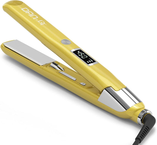DAN Technology 1 Inch Flat Iron Hair Straightener and Curler 2 in 1 with Heat Up Quickly & Auto Shut-Off Ionic Hair Straightener, 11 Adjustable Temp Dual Voltage Hair Styling Tools for All Hair Types