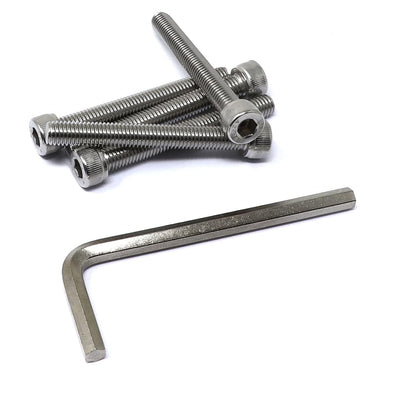 iexcell 25 Pcs M6 x 20mm Thread Pitch 1 mm Stainless Steel 304 Hex Socket Head Cap Screws Bolts Kit