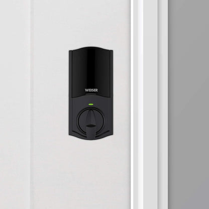Weiser Halo Matte Black WiFi Smart Lock, Keyless Entry Door Lock, Touchscreen Keypad Door Lock, Amazon Alexa & Google Assistant/Google Home Compatible, Deadbolt Lock, Smart Locks for Entry Door
