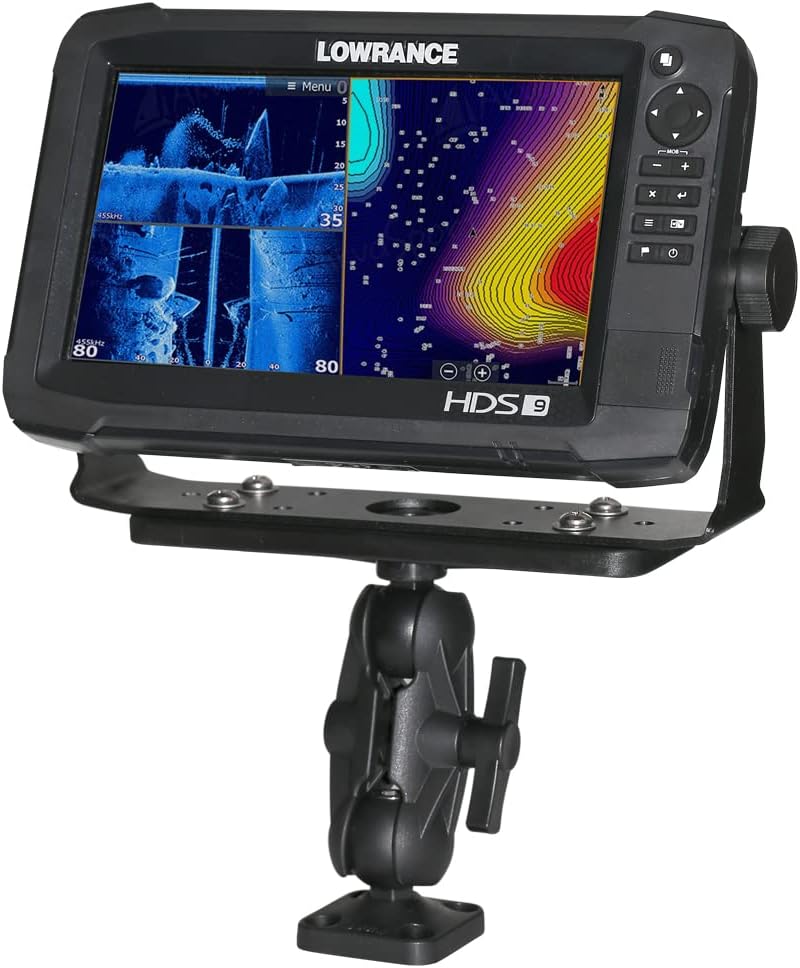 Scotty 0163 Ball-Mount Fish Finder and Universal Mounting Plate