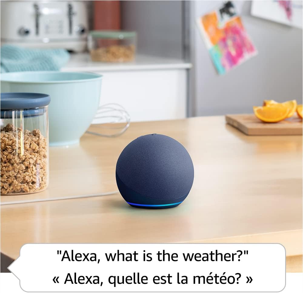 Amazon Echo Dot (newest model), Vibrant sounding Alexa speaker, Great for bedrooms, dining rooms and offices, Charcoal