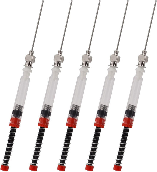 Asvine 5 Pack Fountain Pen Ink Syringe Filler, Spring Converter with Removable Blunt Needle Tip