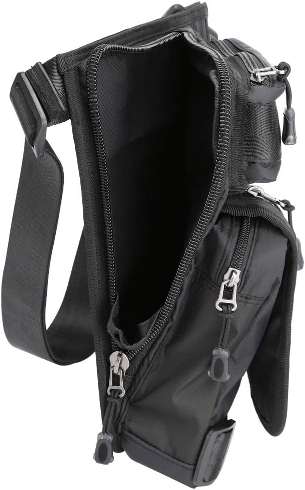 Motorcycle Drop Leg Bag Nylon Waist Pack for Men Women Travel Hiking Tactical Cycling Bike Ride Riding Crossbody Shoulder Fanny Pouch
