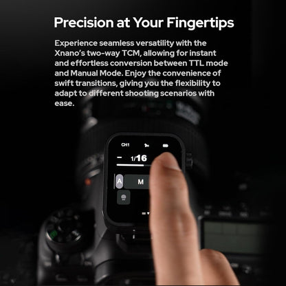 GODOX X3-S 2.4G Wireless Flash Trigger Transmitter TTL Autoflash with Large OLED Touchscreen Multiple Flash Modes with USB Port 32 Channels 16 Groups Compatible with Sony Cameras