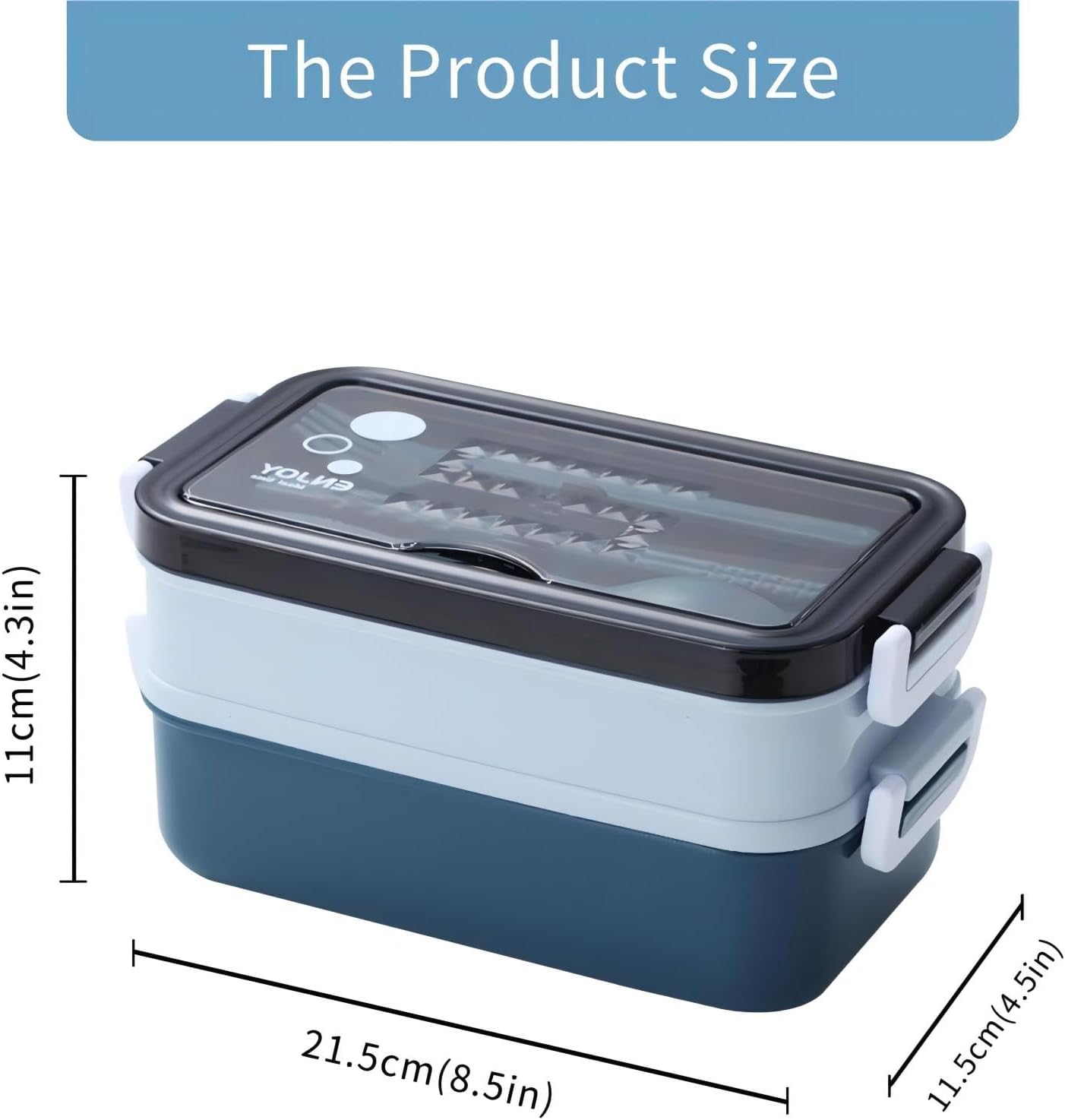 Bento Box, Lunch Box for Adult, Compact Bento Box Set- 2-Layer Stackable Lunch Box with Utensils, Leak-Proof and Durable Food Container for Work, Picnic, and Travel (Pink)