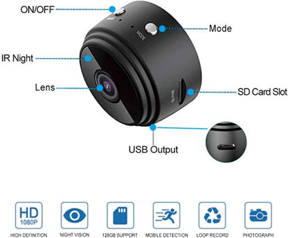 Spy Camera 1080P WiFi Hidden Camera Wireless Indoor Secret Camera Mini Nanny Spy Cam Home Security Surveillance Camera Micro Small Monitor Video Camera with Motion Detection App Control