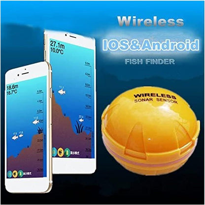 Fish Finder for Smart Mobile Phone Sonar Fish Finder Depth Fish Detect Compatible with iOS and Android Smart Sonar for Kayaks Boats Fishing Enthusiast