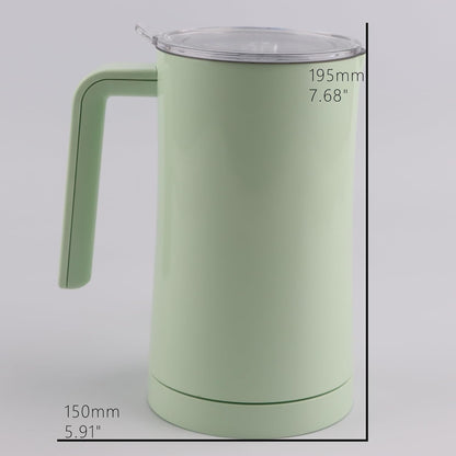 MOPHOM Milk Frother, 4 in 1 Electric Milk Steamer,11.84oz/350ml Automatic Warm and Cold Foam frother for Coffee, Latte, Macchiato, Cappuccino, Hot Chocolate,From the Makers of Mophom 400W,Green