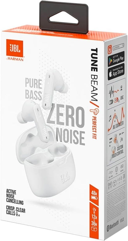 JBL Tune Beam 2 - True Wireless Noise Cancelling Earbuds - White