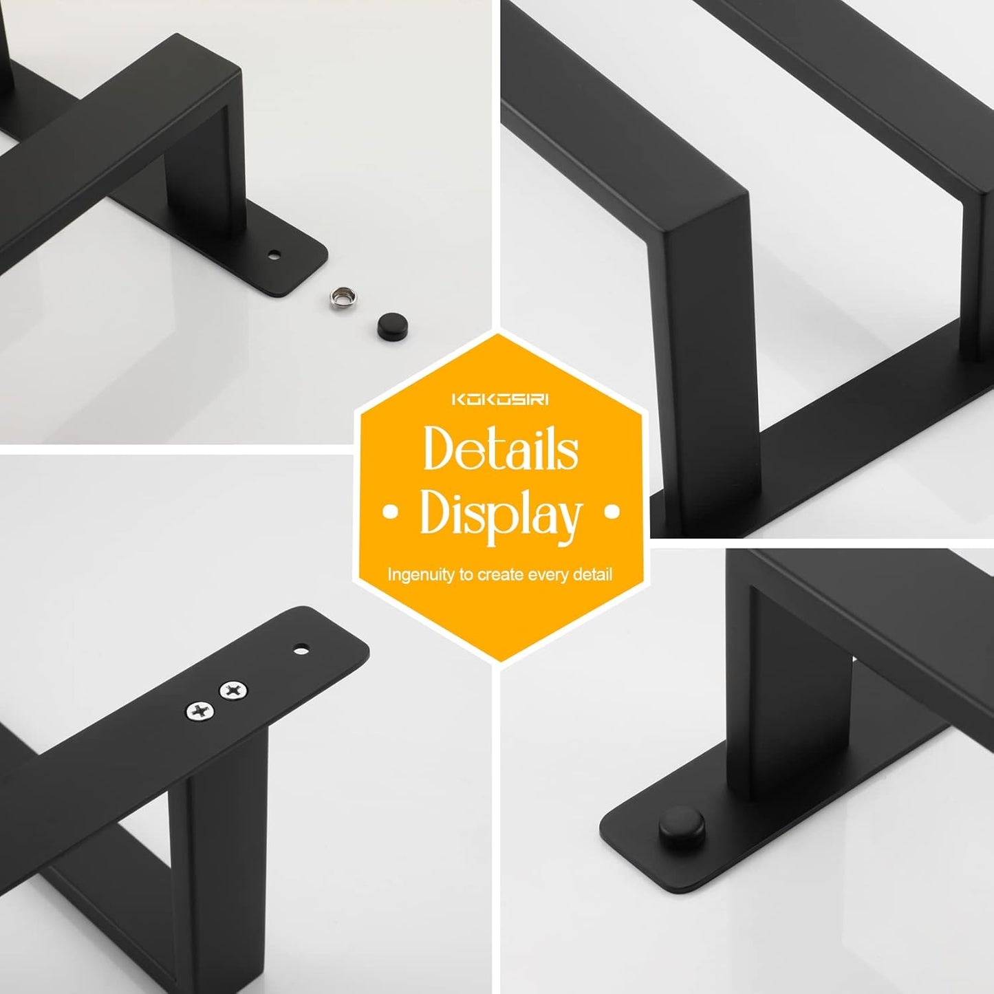 KOKOSIRI Towel Bars Black Bath Towel Holders 20 Inches Bathroom 2-Tiers Ladder Towel Rails Wall Mounted Towels Shelves Rack Stainless Steel, B5008BK-L20
