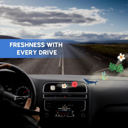 Air Jungles New Car Scent Car Air Freshener Clip, 6 Car Freshener Vent Clips, 4ml Each, Long Lasting Air Freshener for Car, Up to 180 Days Car Refresher Odor Eliminator