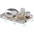Pull Out Cabinet Organizer, Versatile Slide Out Kitchen Organizers and Storage, Heavy Duty Drawer Cupboard Storage Basket, Smooth Sliding, Chrome Finish (Outside Dimensions: 22.8”W x 21”D)