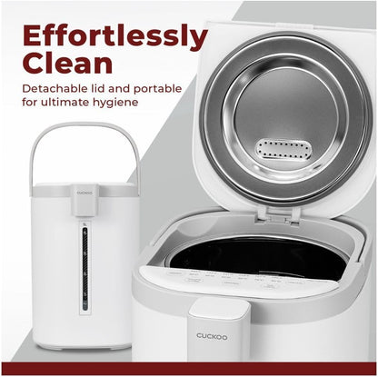 Cuckoo CWP-A501TW | Hot Water Dispenser & Warmer | Auto Dispense & Boil Dry Protection | Insulated Stainless Steel | 5 Liter