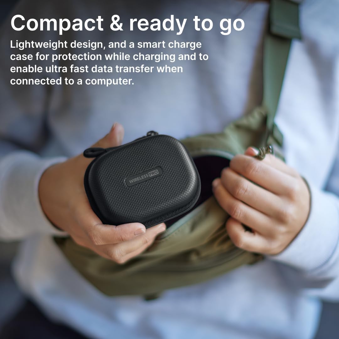 RODE Wireless PRO | Timecode, 32-bit Float On-board Recording, 2 Lavalier Microphones, Smart Charge Case, For Filmmaking and Content Creation