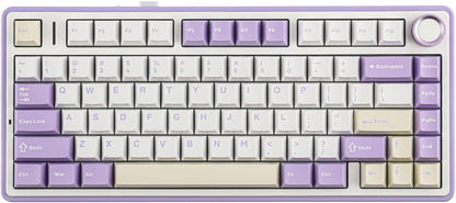 EPOMAKER x Aula F75 Gasket Mechanical Keyboard, 75% Wireless Hot Swappable Gaming Keyboard with Five-Layer Padding&Knob, Bluetooth/2.4GHz/USB-C, RGB (Black Gradient, LEOBOG Reaper Switch)