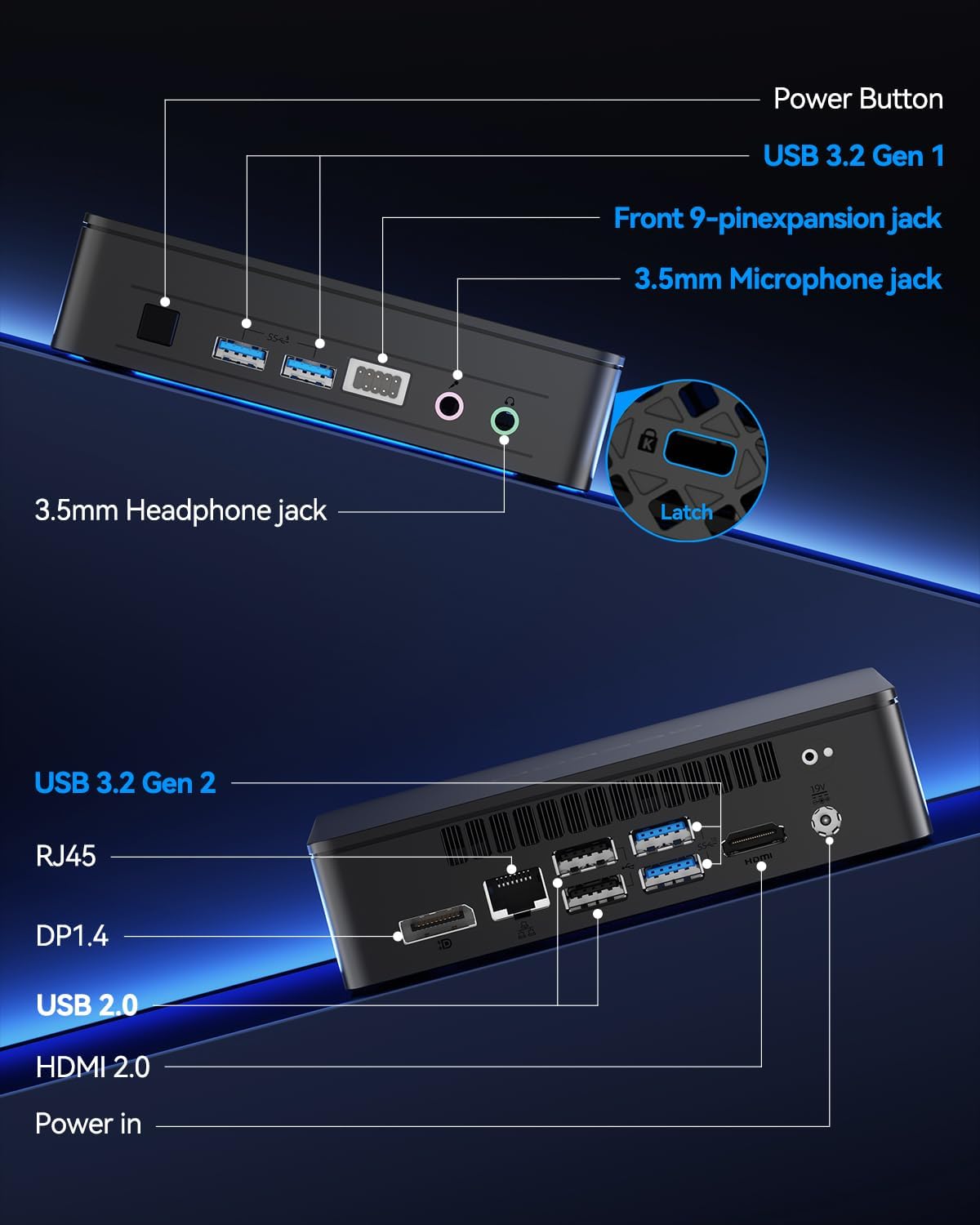 GEEKOM Air12 Mini PC(3-Year Quality Support) with 13th Gen Intel N150, 16GB DDR5 RAM 512GB M.2 2280 NVMe Gen3*4 SSD, Mini Desktop Computer, 4K Dual Display/HDMI2.0/DP 1.4/WiFi6/BT5.2/SD Slot