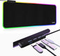 RGB Gaming Mouse Pad with 4-Port USB Hub | Oversized Anti-Slip Waterproof Mouse Mat with 13 Lighting Modes, 80x30 cm for PC & Laptop Gaming - PuriLite