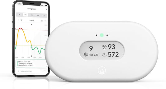 Airthings 2960 View Plus - Radon & Air Quality Monitor (PM, CO2, VOC, Humidity, Temp, Pressure)