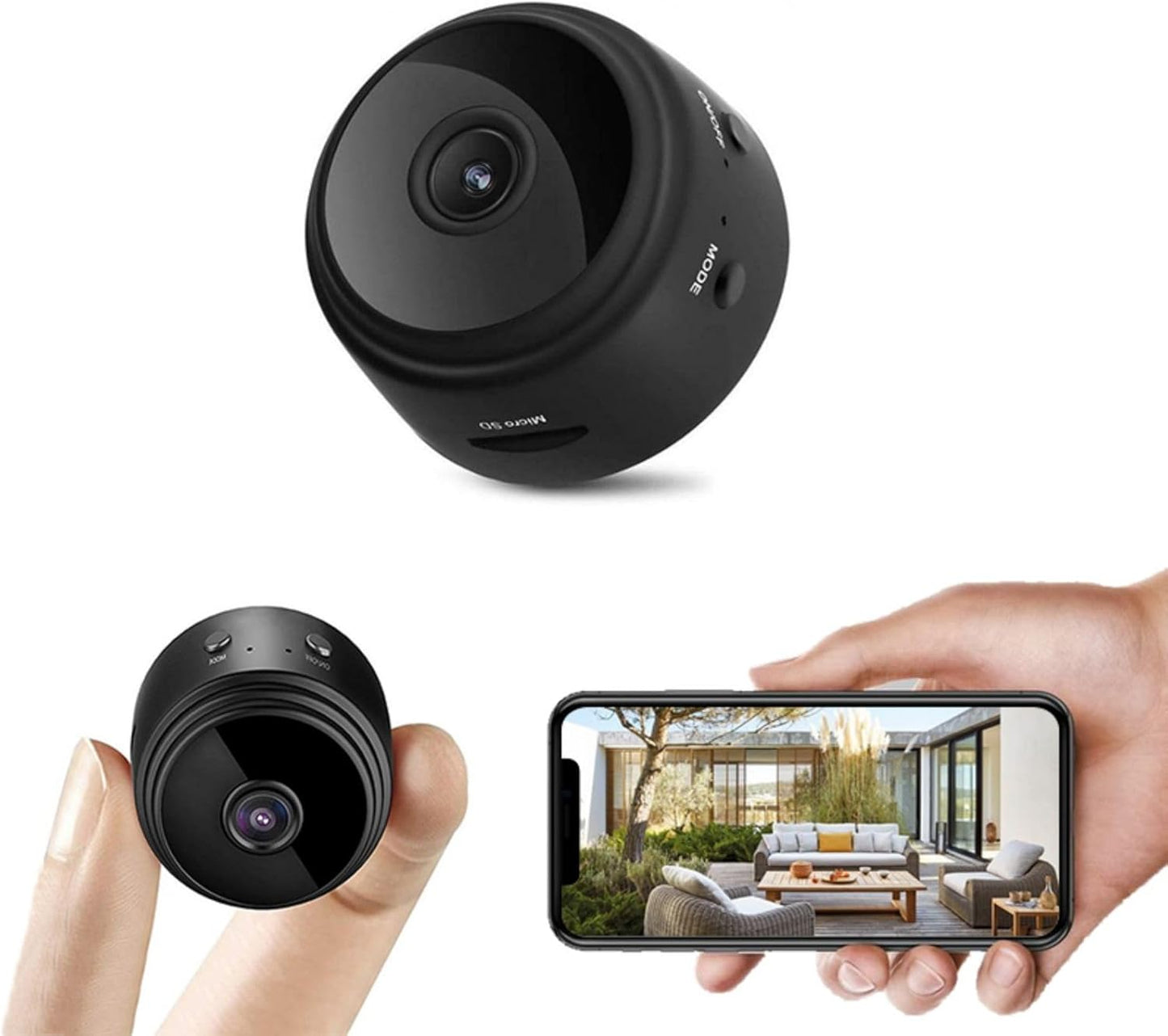 Spy Camera 1080P WiFi Hidden Camera Wireless Indoor Secret Camera Mini Nanny Spy Cam Home Security Surveillance Camera Micro Small Monitor Video Camera with Motion Detection App Control