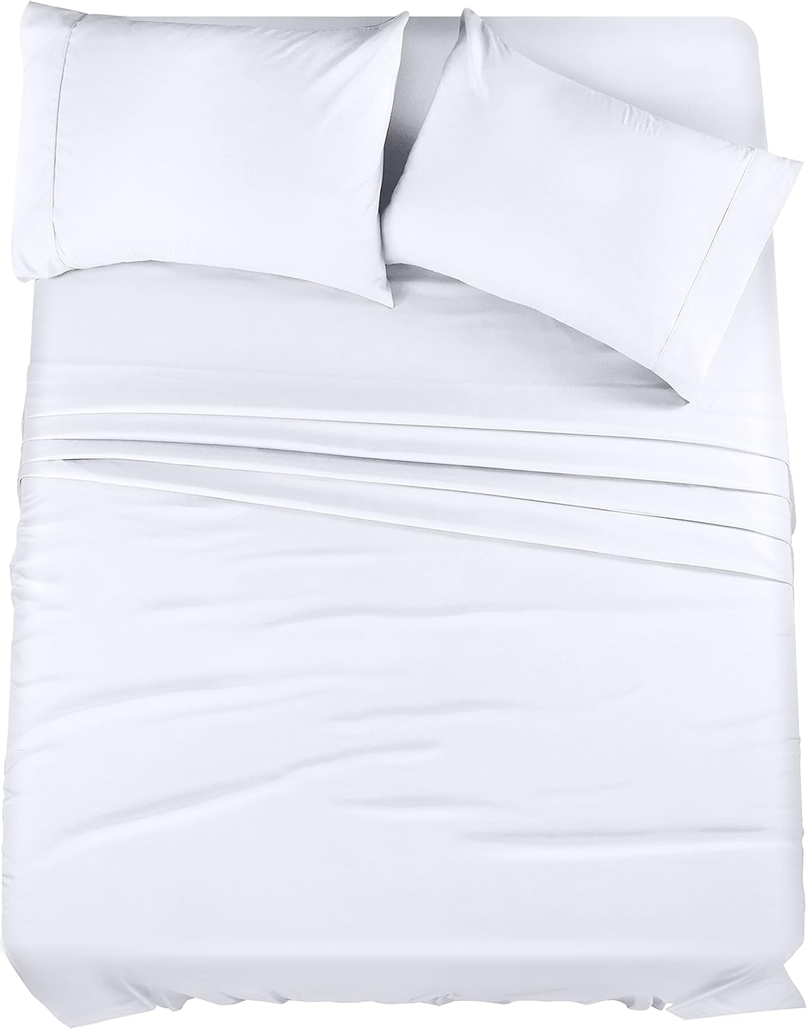 Utopia Bedding Queen Bed Sheet Set - 4 Piece Bedding - Soft Brushed Microfiber Fabric - Shrinkage & Fade Resistant - Easy Care (White)