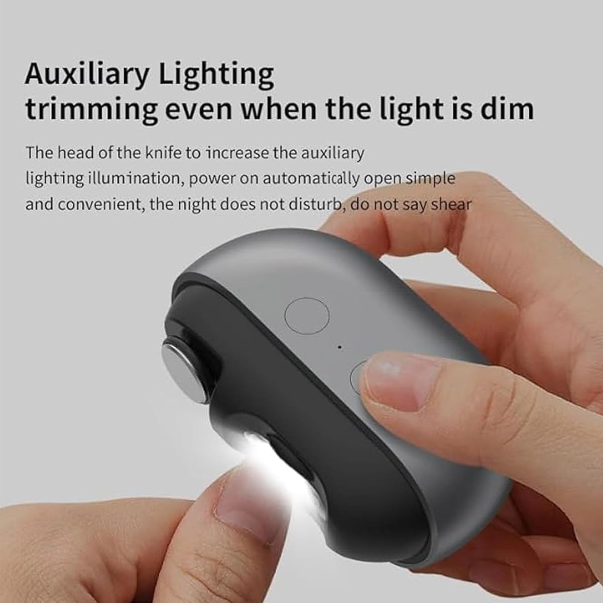 Yosody Nail Clipper, Easy Clip Electric Nail Clippers, Smart Nail Clippers, With Led Light, Nail Scraps Storage And Polishing