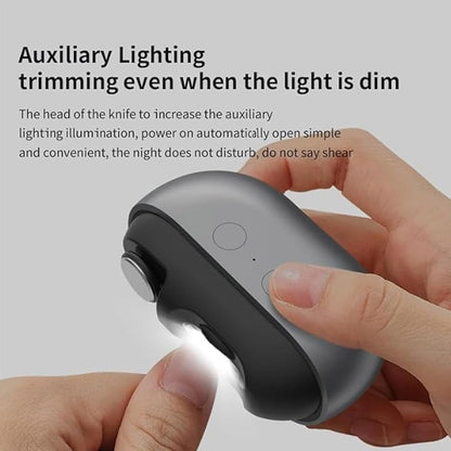 Yosody Nail Clipper, Easy Clip Electric Nail Clippers, Smart Nail Clippers, With Led Light, Nail Scraps Storage And Polishing