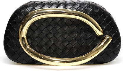 Gold Clutch Purses For Women Acrylic Handbags Purses For Women Vintage Handle Mini Evening Clutch PU Handheld Purse Crossbody
