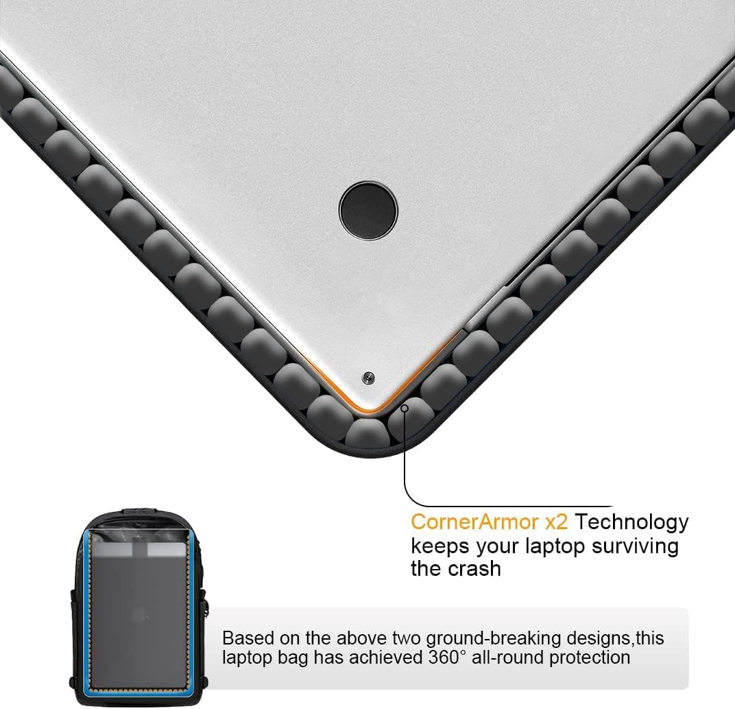 Tzowla Laptop Travel Slim School Backpack Water Resistant Anti-Theft Bag with USB Charging Port and Lock 15.6 Inch Computer Business Backpacks for Men Women College Student Gift,Bookbag Casual Daypack