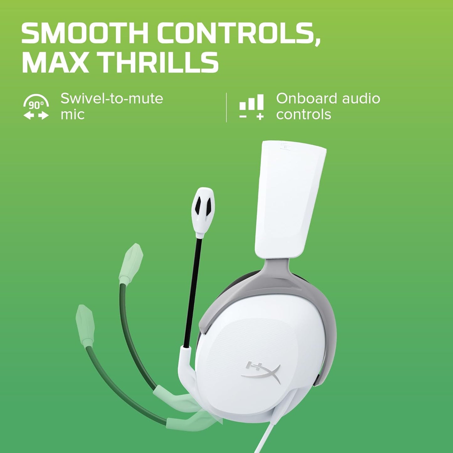 HyperX Cloud Stinger 2 Core – PC Gaming Headset, Lightweight Over-Ear Headset with mic, Swivel-to-Mute mic Function, DTS Headphone:X Spatial Audio, 40mm Drivers,Black