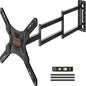 ELIVED Long Arm TV Wall Mount for Most 26-65 Inch TVs, 37.4 Inch Long Extension TV Mount Swivel and Tilt, Max VESA 400x400mm, Full Motion Wall Mount tv Bracket Holds up to 77 lbs.