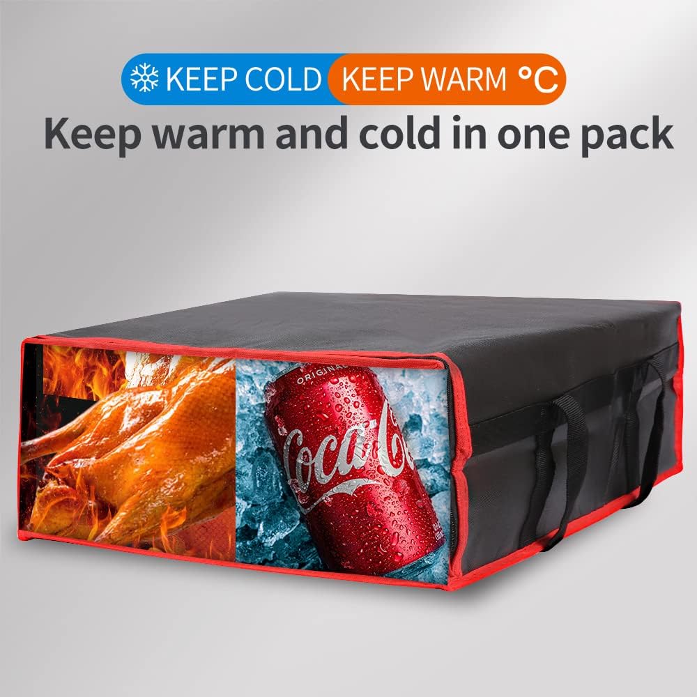Purilite Select™ Insulated Food Delivery Bag – Extra Large Thermal Carrier for Hot &amp; Cold Food Transport