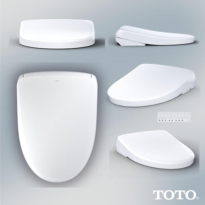 TOTO SW4736AT40#01 WASHLET+ Electronic Bidet Toilet Seat, Cotton White