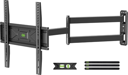 USX MOUNT Full Motion TV Wall Mount for Most 26-60 inch TVs up to 80 Lbs, Wall Mount TV Bracket with Articulating Swivel Tilting, Single Stud TV Mount, Max VESA 400x400mm, XMM904