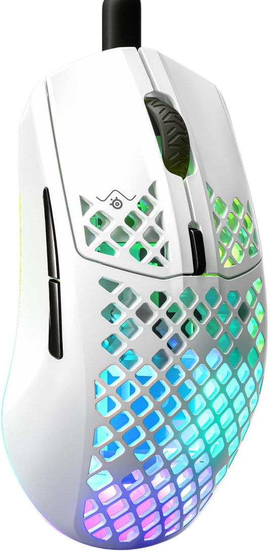 Ultra-Lightweight RGB Gaming Mouse 8500 DPI Optical Sensor Water-Resistant Honeycomb Design - PuriLite