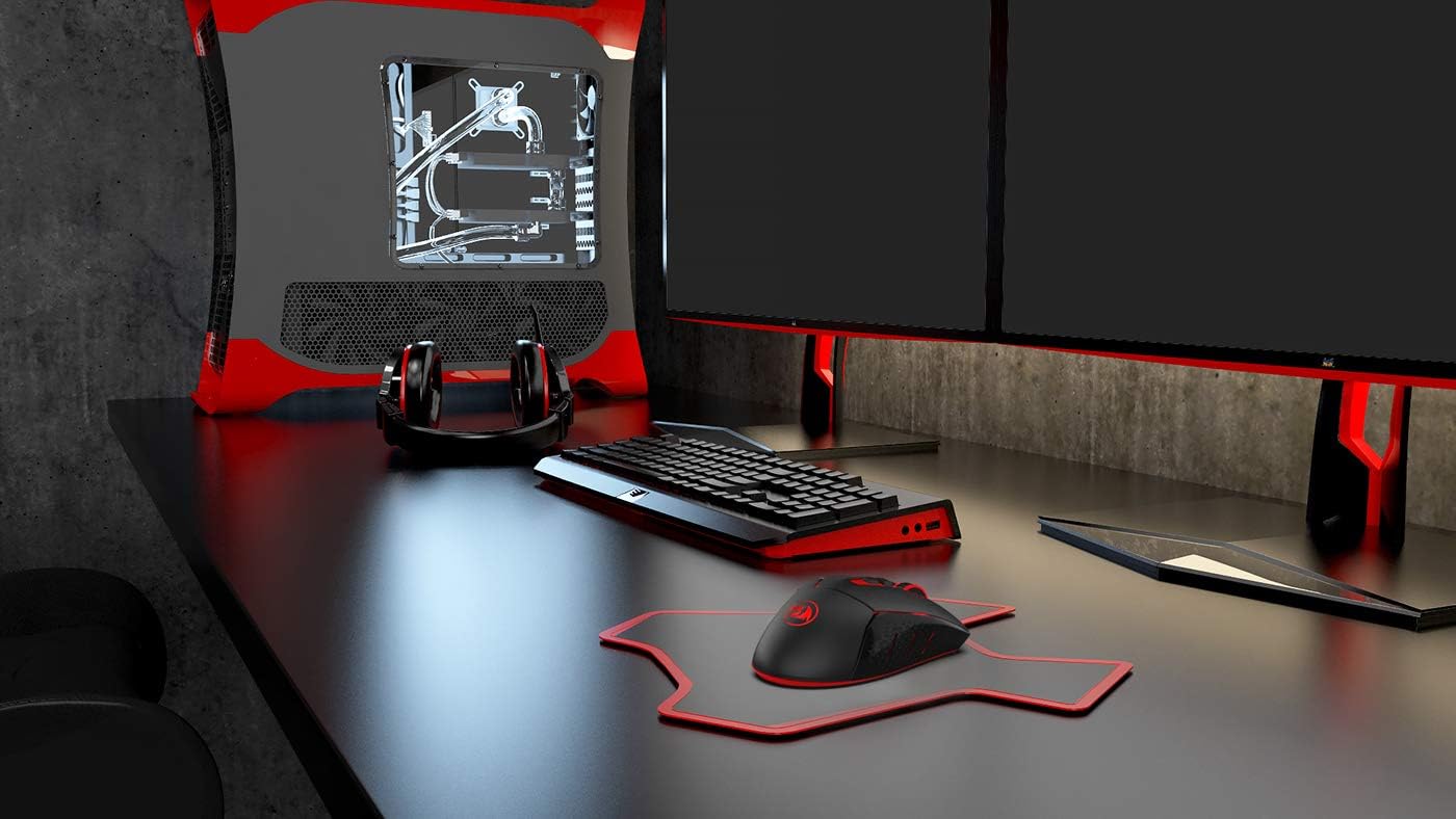 Redragon M690-1 2400 DPI Optical 2.4G Wireless Gaming Mouse, 5 Adjustable DPI Levels Portable Gaming & Office Mice with 8 Buttons and USB Receiver for Desktop, MacBook, Notebook, PC, Laptop, Computer