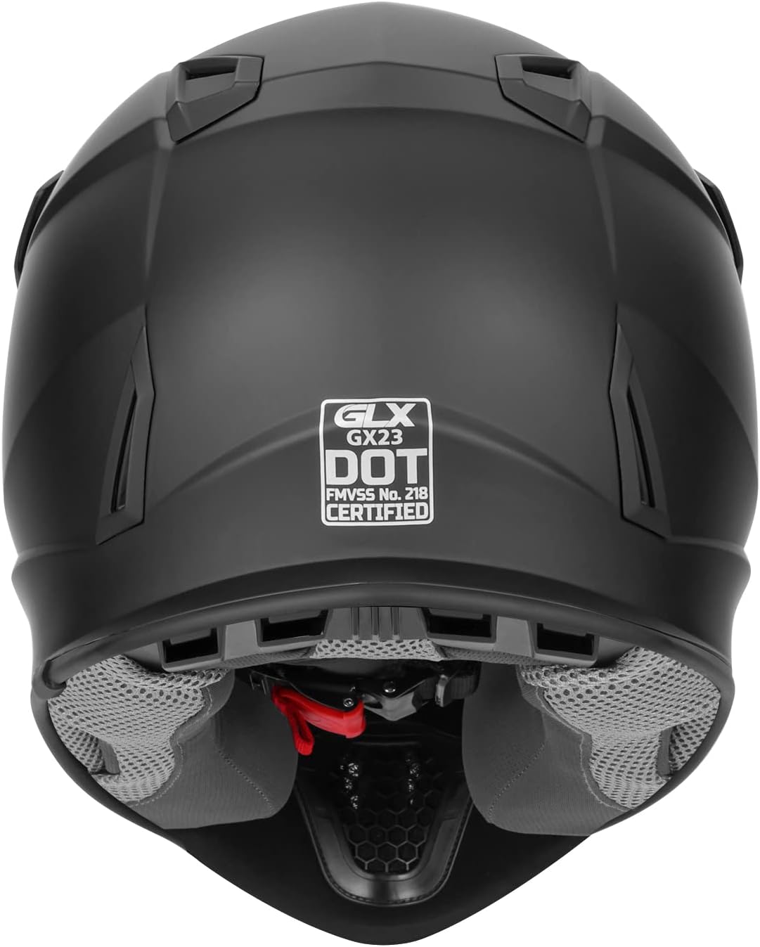 GLX GX23 Dirt Bike Off-Road Motocross ATV Motorcycle Helmet for Men Women, DOT Approved (Matte Black, Large)