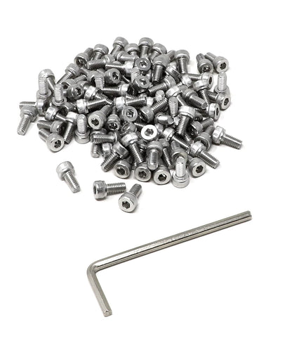 iexcell 25 Pcs M6 x 20mm Thread Pitch 1 mm Stainless Steel 304 Hex Socket Head Cap Screws Bolts Kit