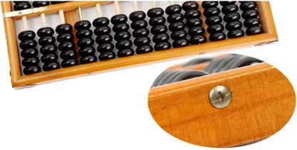 Abacu 13 Digits Calculating Abacus Math Learning Wooden Traditional Chinese 7 Bead Educational Supply Number Counting