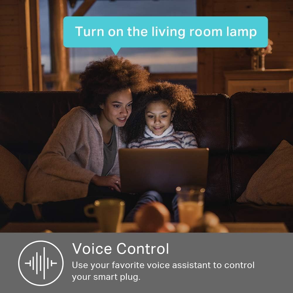 Kasa Smart Plug Mini by TP-Link (HS103P2) - Smart Home WiFi Outlet Works with Alexa, Echo and Google Home, No Hub Required, Remote Control, 2.4GHz WiFi Required, 15 Amp, UL Certified, 2-Pack, White