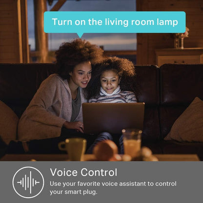 Kasa Smart Plug Mini by TP-Link (HS103P2) - Smart Home WiFi Outlet Works with Alexa, Echo and Google Home, No Hub Required, Remote Control, 2.4GHz WiFi Required, 15 Amp, UL Certified, 2-Pack, White