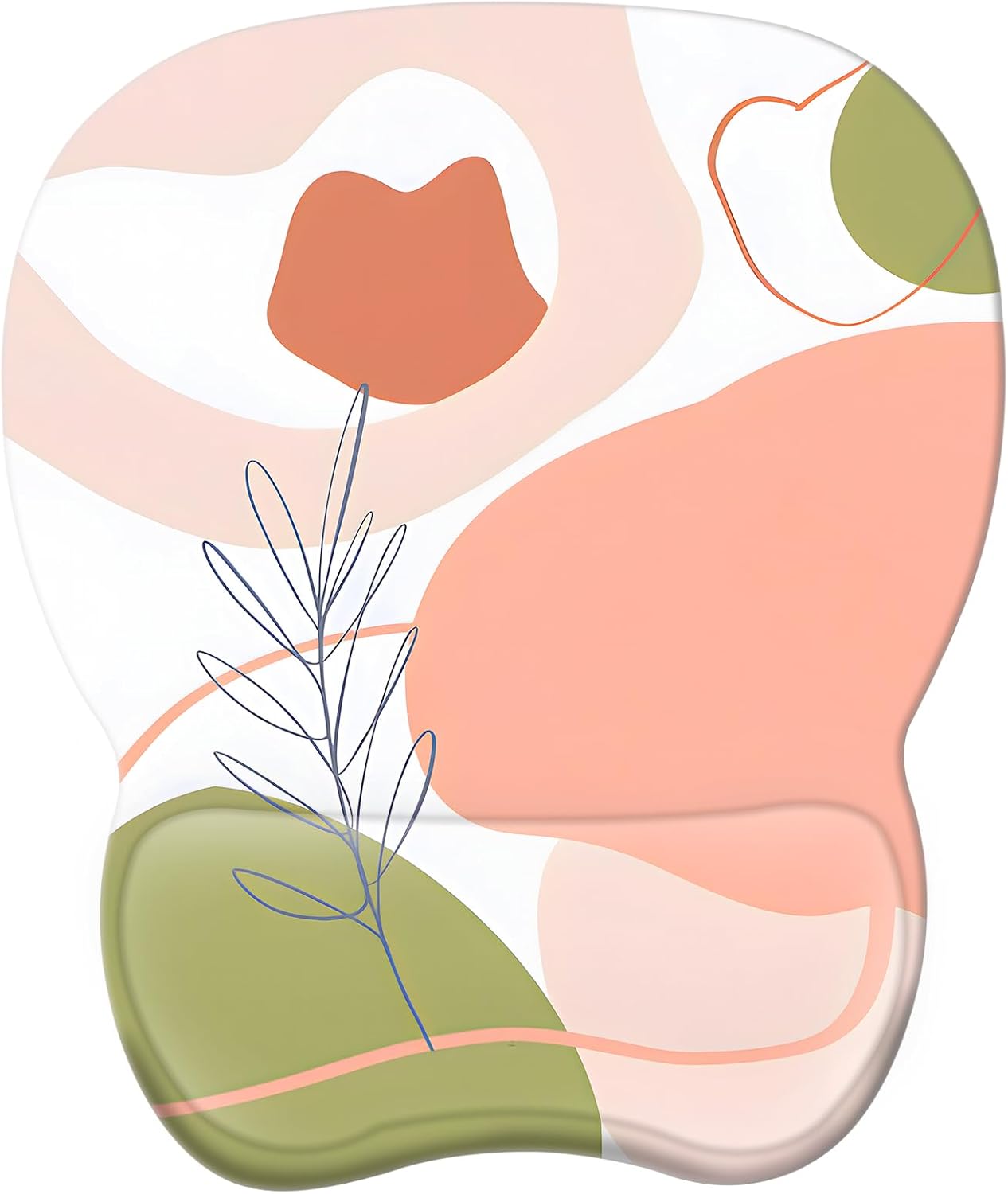 Ergonomic Mouse Pad with Wrist Support | Memory Foam Mousepad for Office and Gaming | Non-Slip Base Computer Mouse Pad | Smooth Tracking Desk Accessory | Comfortable Wrist Rest Mouse Pad - PuriLite