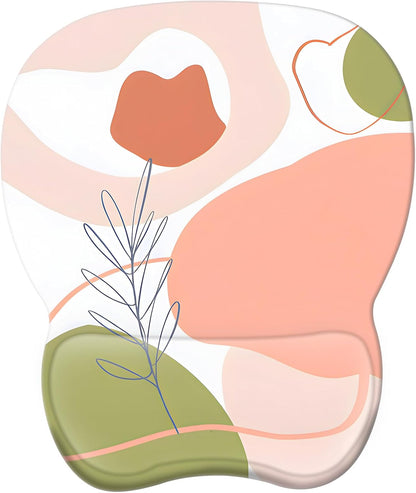 Ergonomic Mouse Pad with Wrist Support | Memory Foam Mousepad for Office and Gaming | Non-Slip Base Computer Mouse Pad | Smooth Tracking Desk Accessory | Comfortable Wrist Rest Mouse Pad - PuriLite