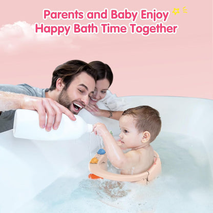 Baby Bath Seat for Babies 6 Months & Up, Non-Slip with Suction Cups, Safe & Comfortable Infant Bath Seat for Bathtub, Grey