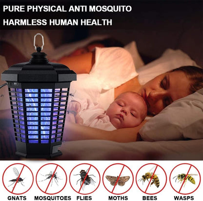 Electric Bug Zapper, 18W Mosquito Killer Outdoor IPX4 Waterproof, High Powered 4200V Electric Mosquito Zapper, Fly Trap for Home Garden Patio Office