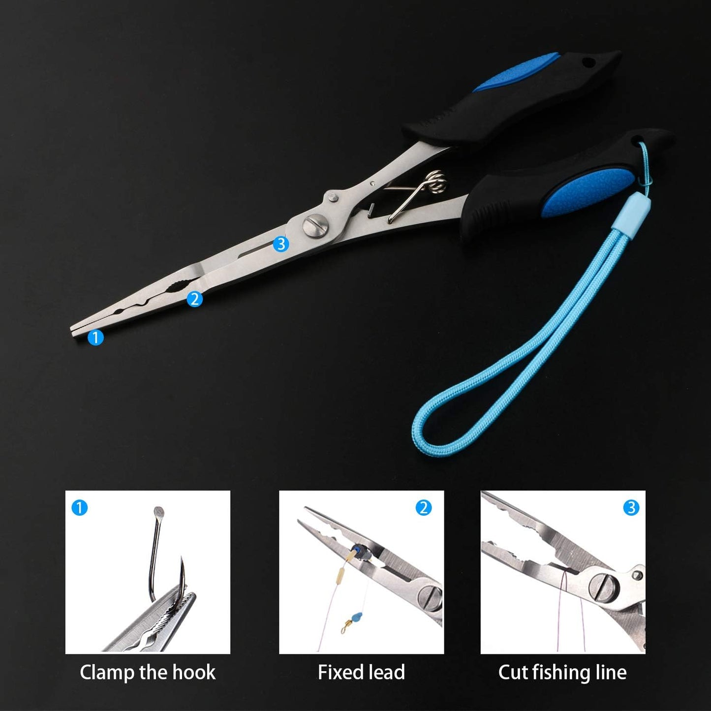 Fishing Tool Kit Fishing Pliers, Fish Lip Gripper, Handheld Digital Fishing Scale, Fishing Hook Remover, Ice Fly Fish Pliers, Fishing Accessories Fishing Gear Fishermen Gift