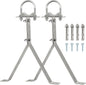 XRDS-RF 16 Inch Heavy-Duty Wall Mount Stand Off Mast for TV Antenna - Windproof Mounting Bracket (2-Leg + 2-Leg)