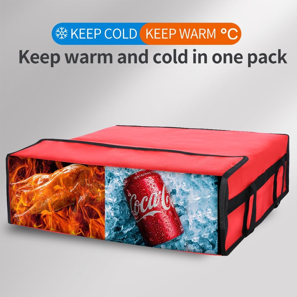 Purilite Select™ Insulated Food Delivery Bag – Extra Large Thermal Carrier for Hot &amp; Cold Food Transport