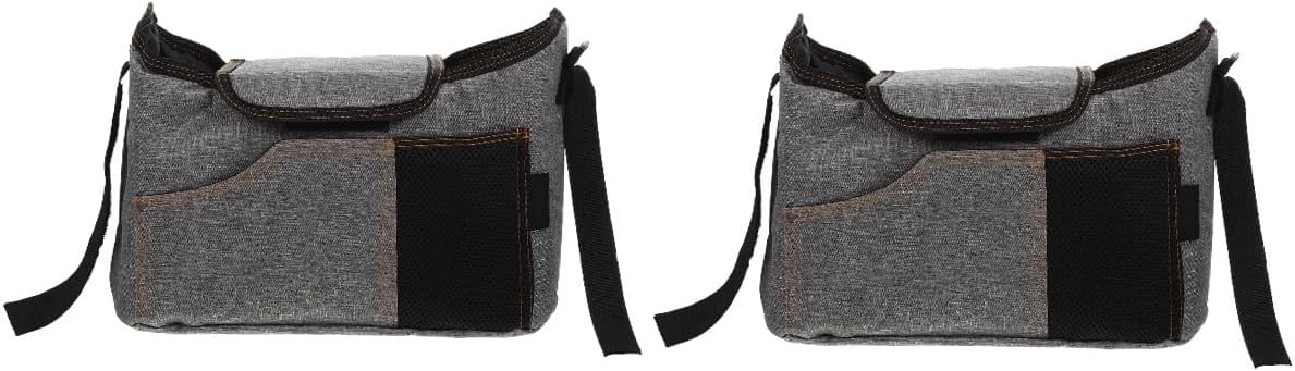 Yardwe 2pcs Stroller Hanging Pouch Diaper Holder Organizer Supplies Stroller Holder Diaper Bag